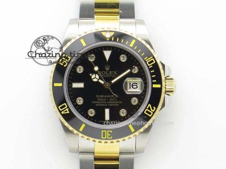 Maker Black A7750@6 Rubber BP Markers Sticks Daytona Gold Strap On Dial Subdial YG 0503